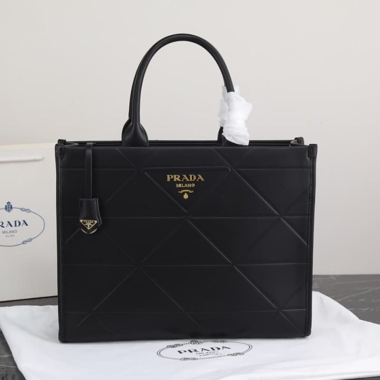 High quality Men Women shopping bag Triangle embroidery design Handbag Large capacity-3