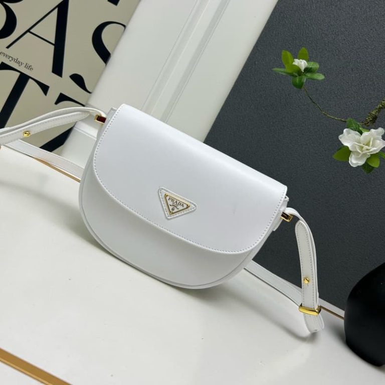 High quality Prada Unisex Shoulder bag Crossbody bag Flap design Front iconic logo pattern-1