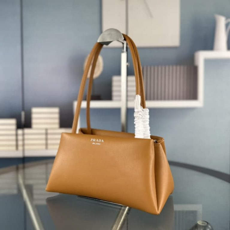 High quality Prada shopping bag women shoulder bag handbag front iconic logo pattern-11