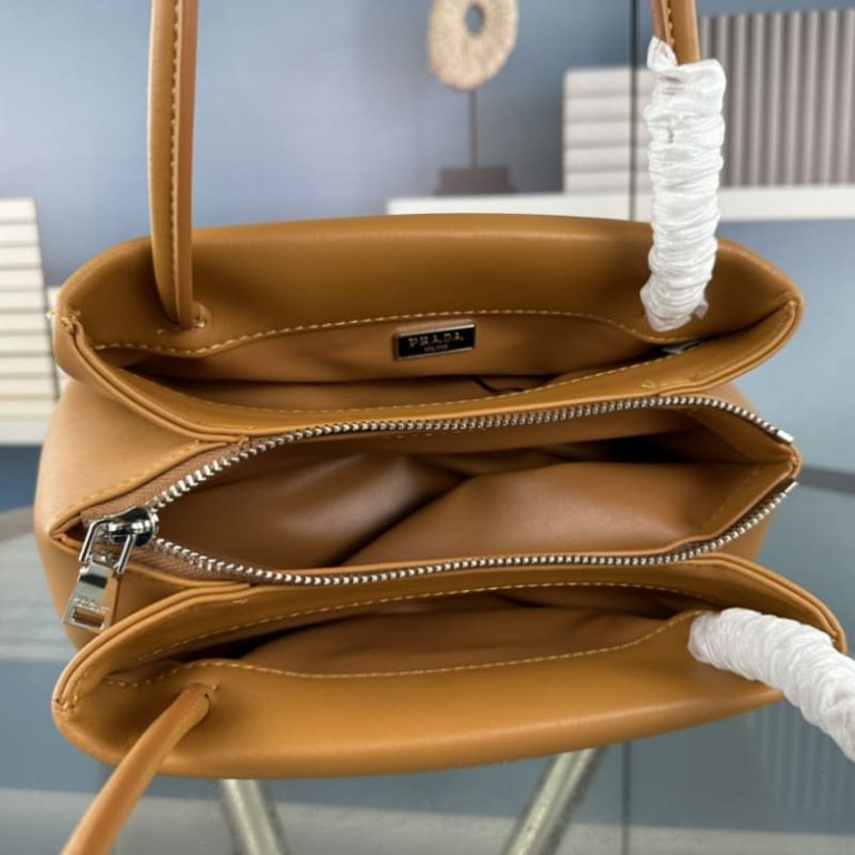 High quality Prada shopping bag women shoulder bag handbag front iconic logo pattern-12