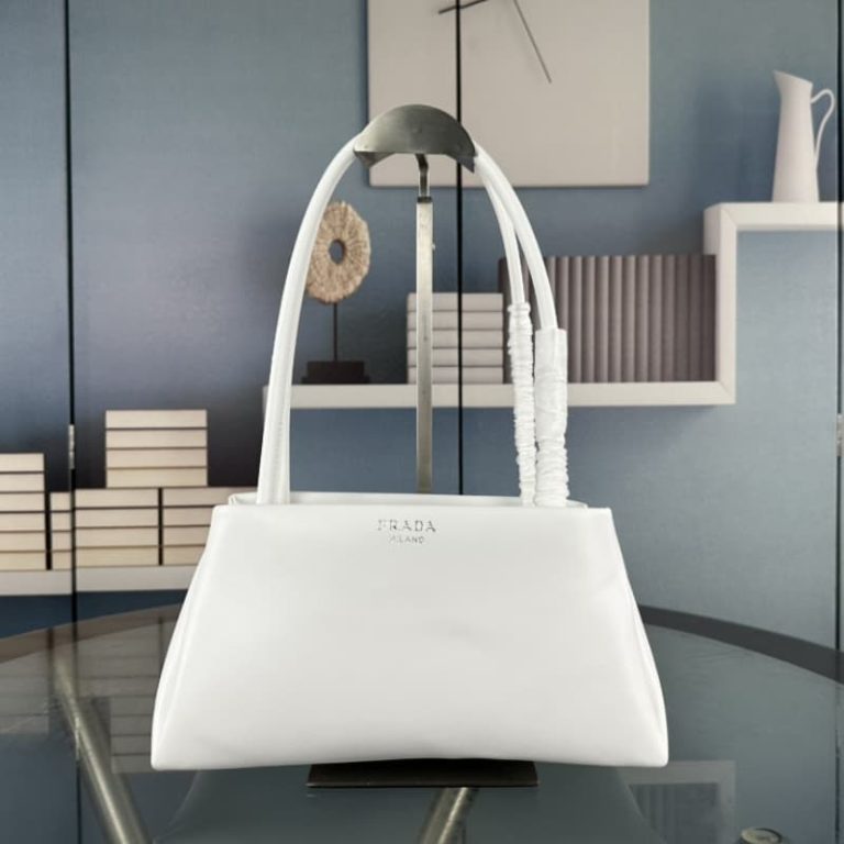 High quality Prada shopping bag women shoulder bag handbag front iconic logo pattern-3