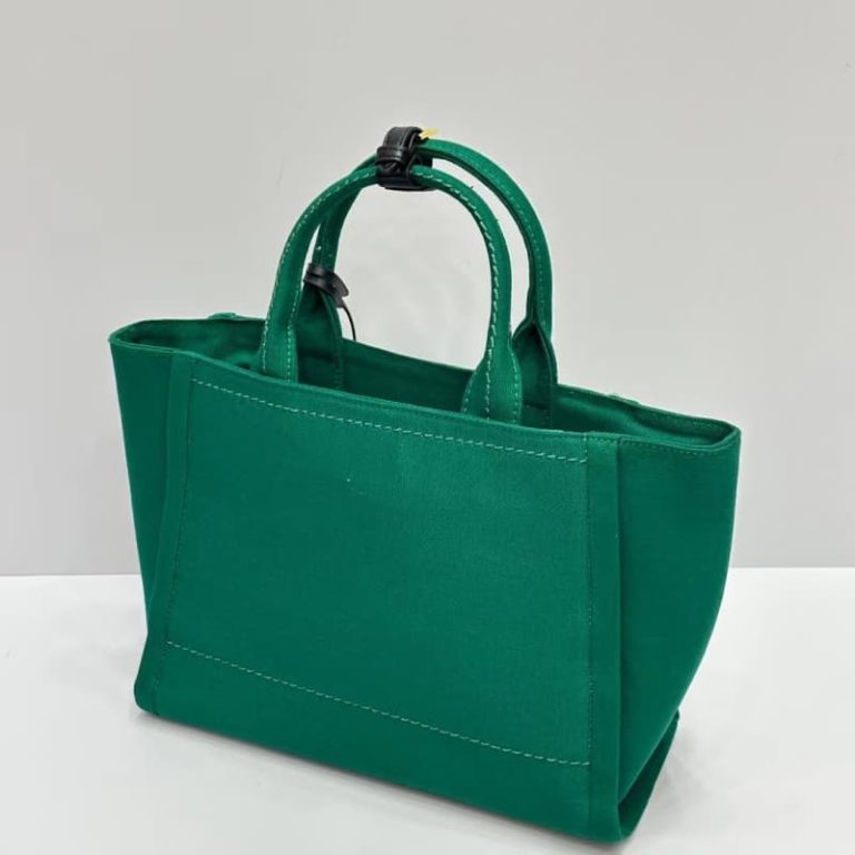 High quality Prada unisex canvas handbag The front logo pattern is equipped with a small tag-4