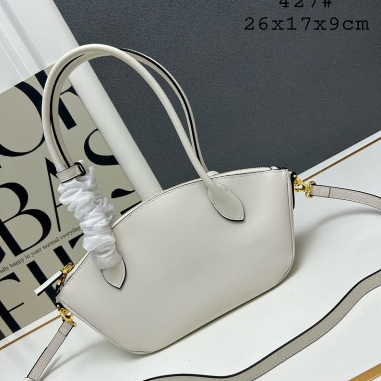 High quality Prada women dumpling bag handbag front iconic logo pattern-2