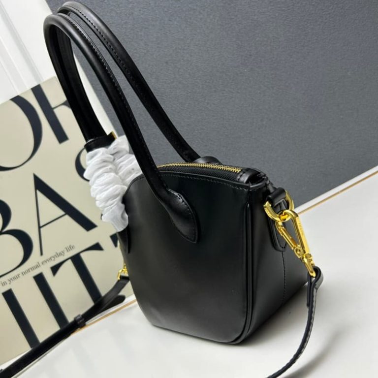 High quality Prada women dumpling bag handbag front iconic logo pattern-5