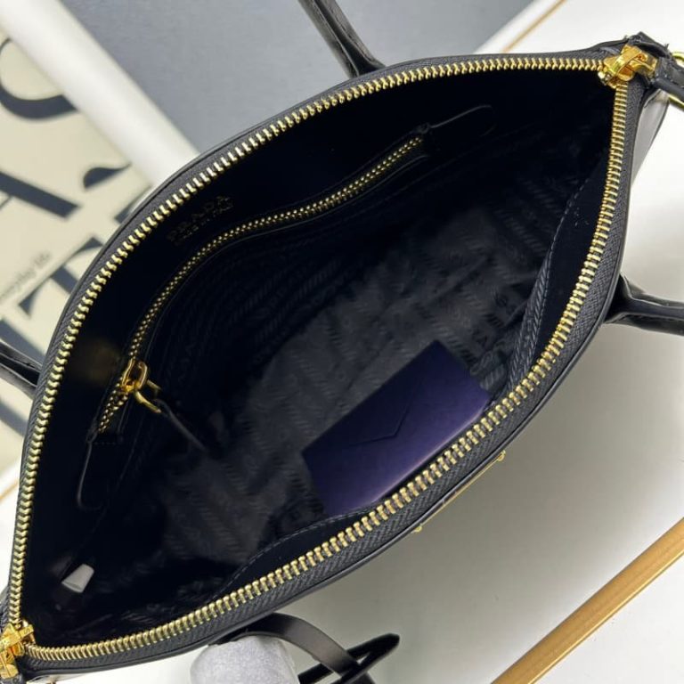 High quality Prada women dumpling bag handbag front iconic logo pattern-7