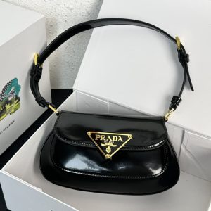 High quality Prada women shoulder bag handbag front iconic logo pattern 24*11*4CM LB501