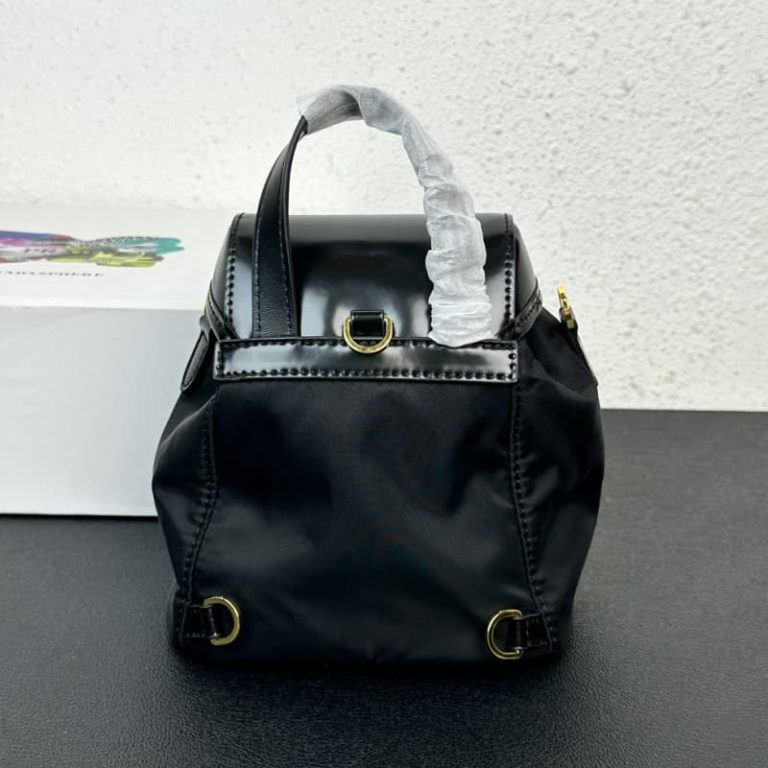 High quality Prada women shoulder bag large capacity backpack front iconic logo pattern LB495-2