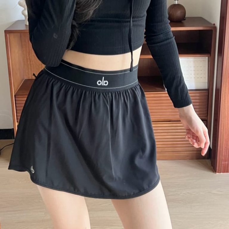 ALO Ribbon Tennis Skirt New Summer and Autumn Style Carefully Selected Fashion Icon in Yoga World Summer Sweet Girl Feeling-9