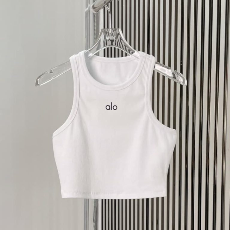 ALO new summer and autumn ribbed elastic sports vest for sports girls with a sweet summer look-2