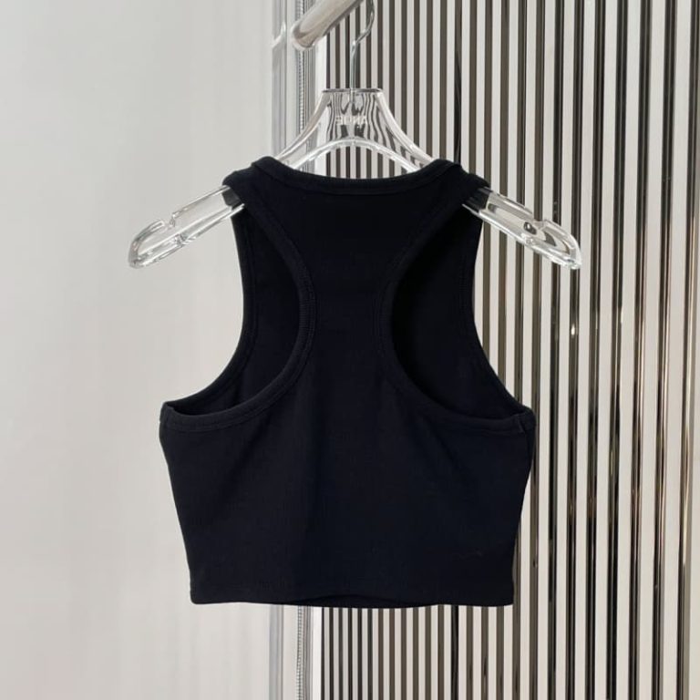 ALO new summer and autumn ribbed elastic sports vest for sports girls with a sweet summer look-5