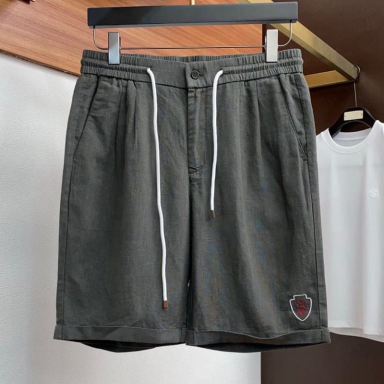 Loro Piana latest casual linen shorts casual and versatile casual and lazy style customized imported linen fabric-3