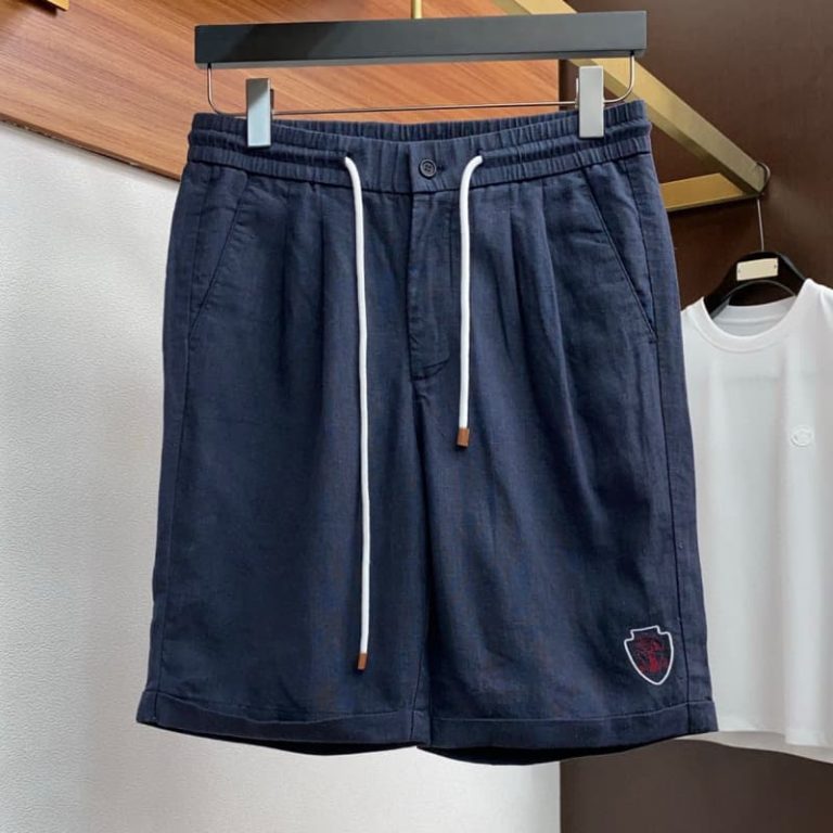 Loro Piana latest casual linen shorts casual and versatile casual and lazy style customized imported linen fabric-4