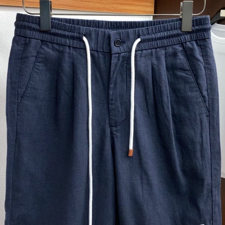 Loro Piana latest casual linen shorts casual and versatile casual and lazy style customized imported linen fabric-5