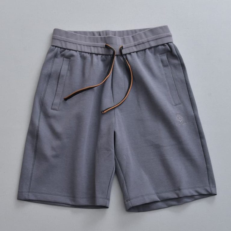 Loro Piana new cotton blended air cotton flat waist shorts casual and versatile casual and lazy style-3