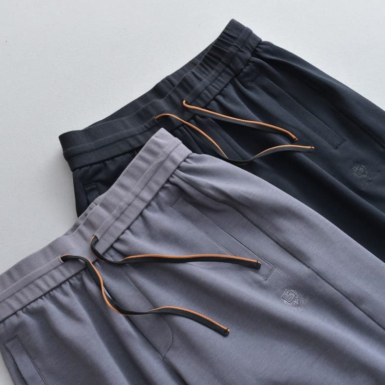 Loro Piana new cotton blended air cotton flat waist shorts casual and versatile casual and lazy style-6