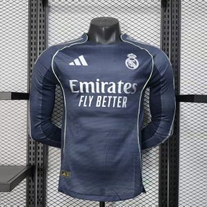 Spain-La Real Stripes Away Player Version Long sleeve jersey Summer Sportswear GS005