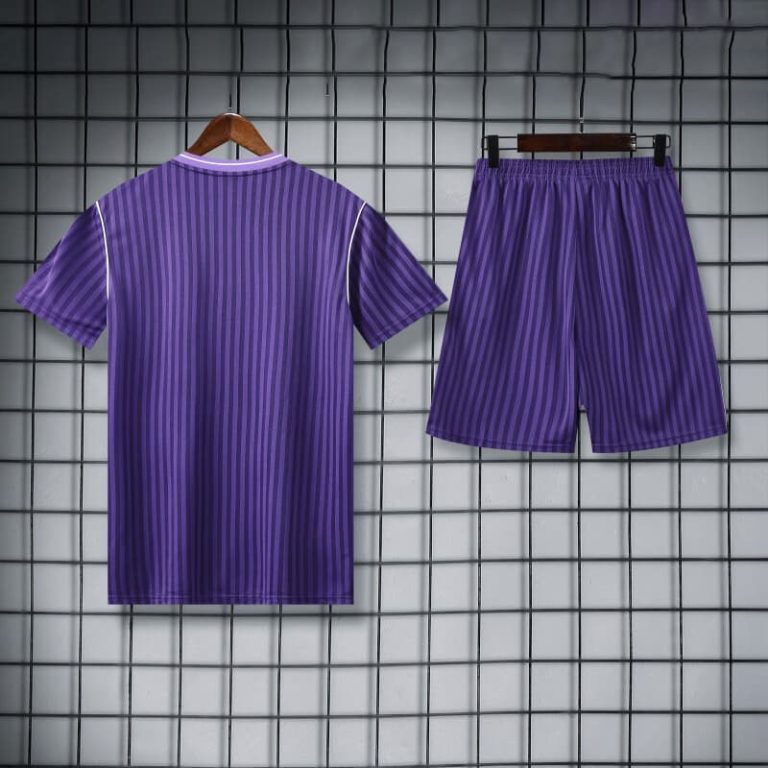 Spain-La Real Stripes Purple Training Suit Summer Sportswear GS003-2