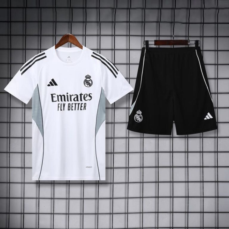 Spain-La Real Stripes White training suit Summer Sportswear GS004-1