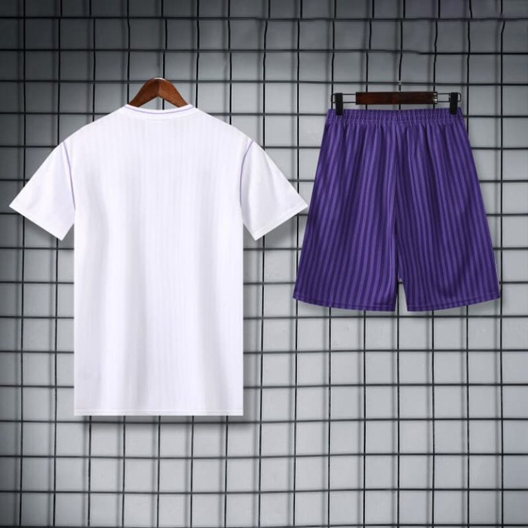 Spain-La Real Stripes White training suit Summer Sportswear GS004-4