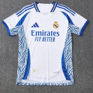 Spain-La Real white and blue training jersey Summer Sportswear GS011