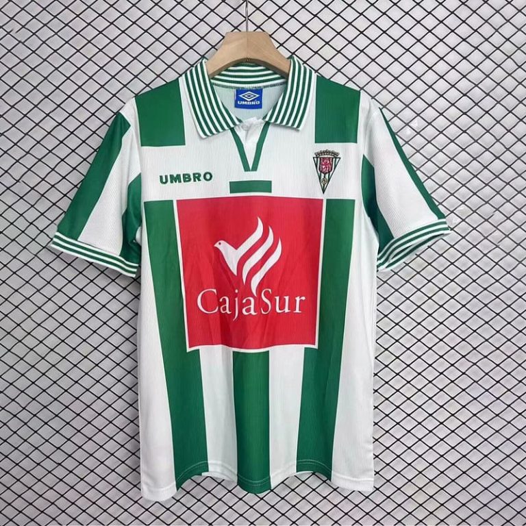 Spain-La Real Cordoba home retro soccer jersey Summer Sportswear GS066-1