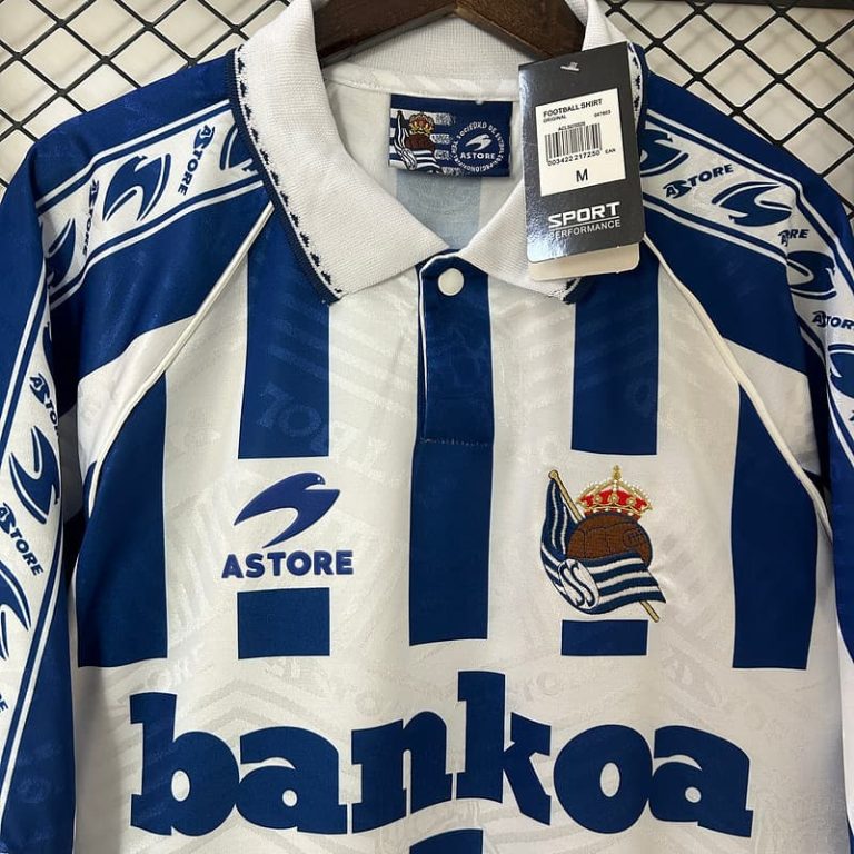 Spain-La Real Real Sociedad home retro jersey Summer Sportswear GS029-3