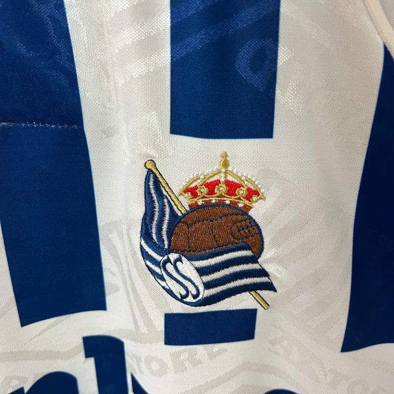 Spain-La Real Real Sociedad home retro jersey Summer Sportswear GS029-4