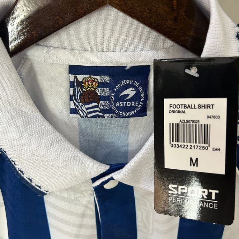 Spain-La Real Real Sociedad home retro jersey Summer Sportswear GS029-6