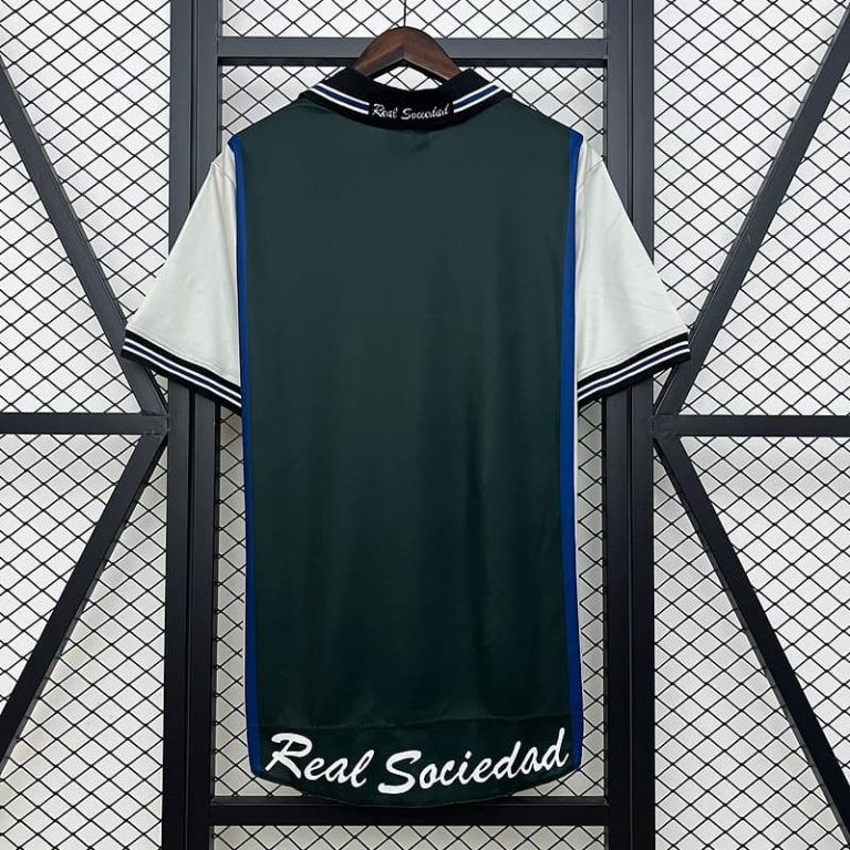 Spain-La Real Sociedad Away Retro Jersey Summer Sportswear GS038-2