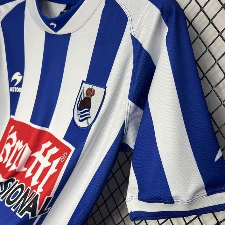 Spain-La Real Sociedad home retro jersey Summer Sportswear GS037-3