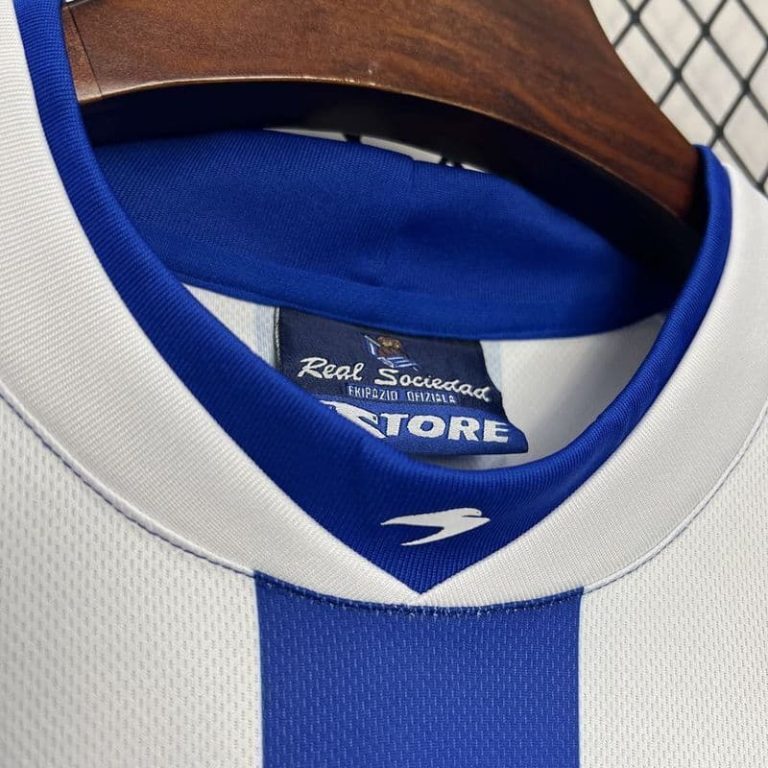 Spain-La Real Sociedad home retro jersey Summer Sportswear GS037-4
