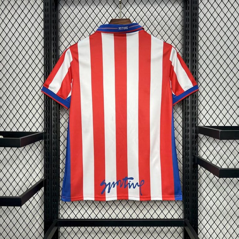 Spain-La Real Sporting de Gijon Home Retro Jersey Summer Sportswear GS054-2