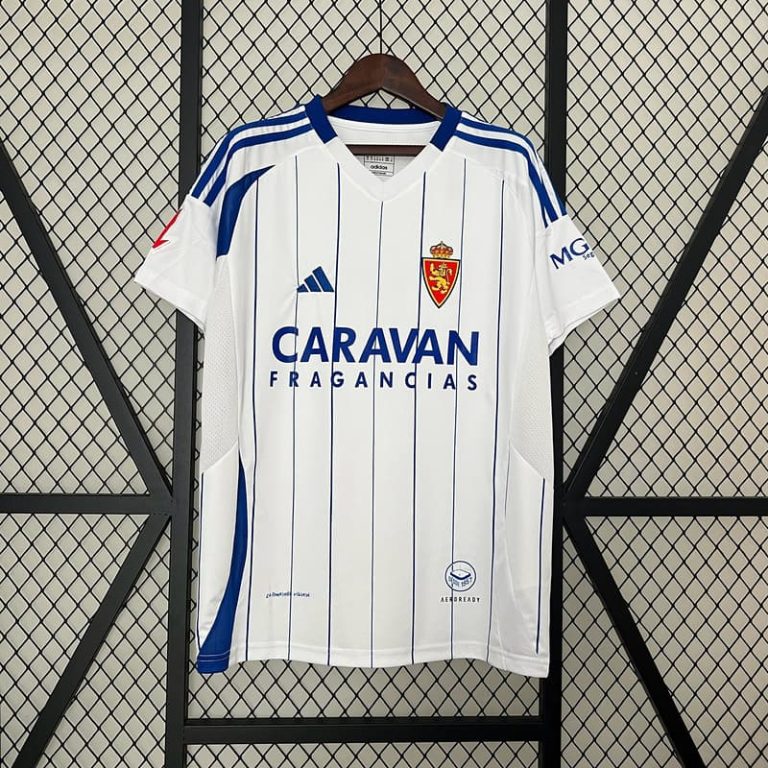 Spain-La Real Zaragoza home soccer jersey Summer Sportswear GS057-1