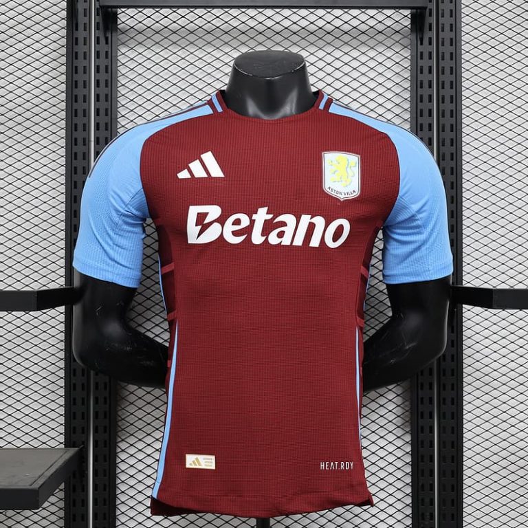 UK-Premier League Aston Villa home player version jersey Summer Sportswear GS116-1