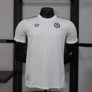 UK-Premier League Chelsea White retro Player version jersey jersey Summer Sportswear GS087