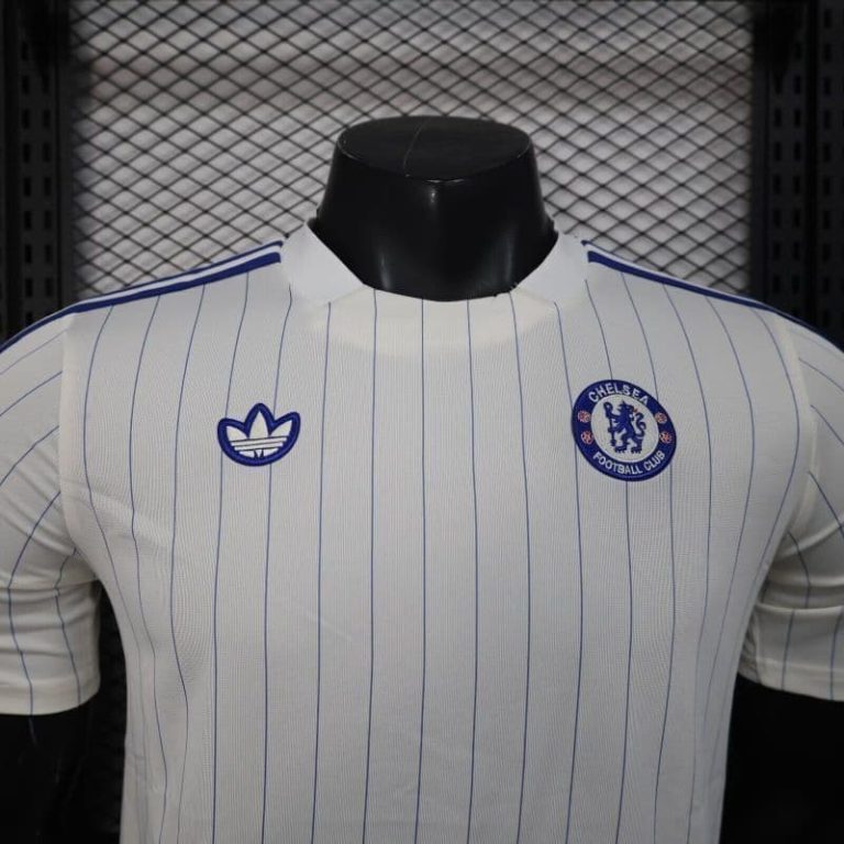 UK-Premier League Chelsea White retro Player version jersey jersey Summer Sportswear GS087-3