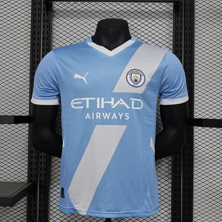 UK-Premier League MCI BLue Special Player version jersey jersey Summer Sportswear GS094-1