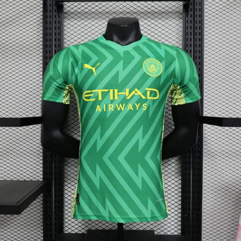 UK-Premier League MCI Green training player version jersey Summer Sportswear GS096-1
