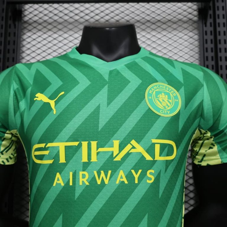 UK-Premier League MCI Green training player version jersey Summer Sportswear GS096-3