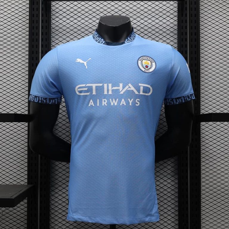 UK-Premier League MCI home player version jersey jersey Summer Sportswear GS093-1