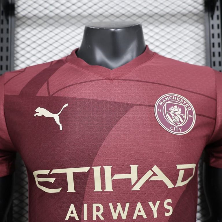 UK-Premier League MCI third away player version jersey jersey Summer Sportswear GS092-3