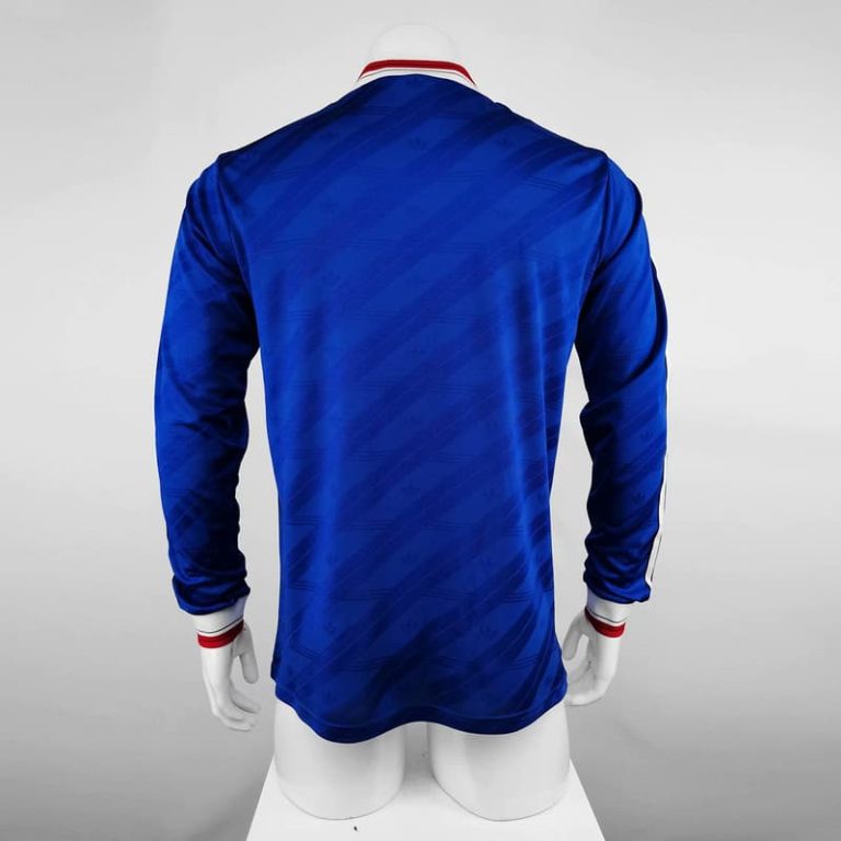 UK-Premier League MNU away blue long sleeve jersey Summer Sportswear GS081-2