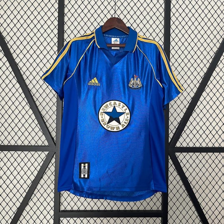 UK-Premier League Newcastle United away blue retro jersey Summer Sportswear GS111-1