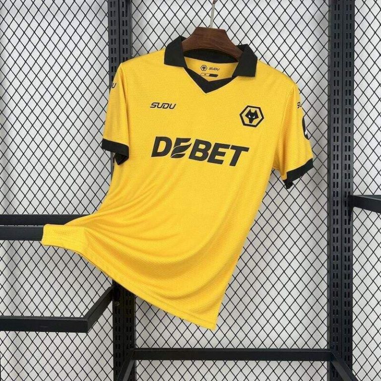 UK-Premier League Wolves home soccer jersey Summer Sportswear GS121-1