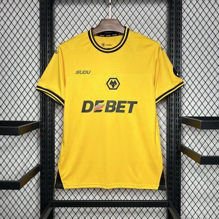 UK-Premier League Wolves home soccer jersey Summer Sportswear GS123-1