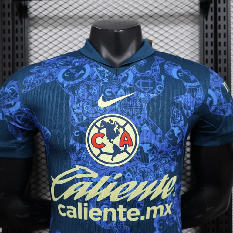 Mexico-Liga MX America away blue player version jersey Summer Sportswear GS210-3