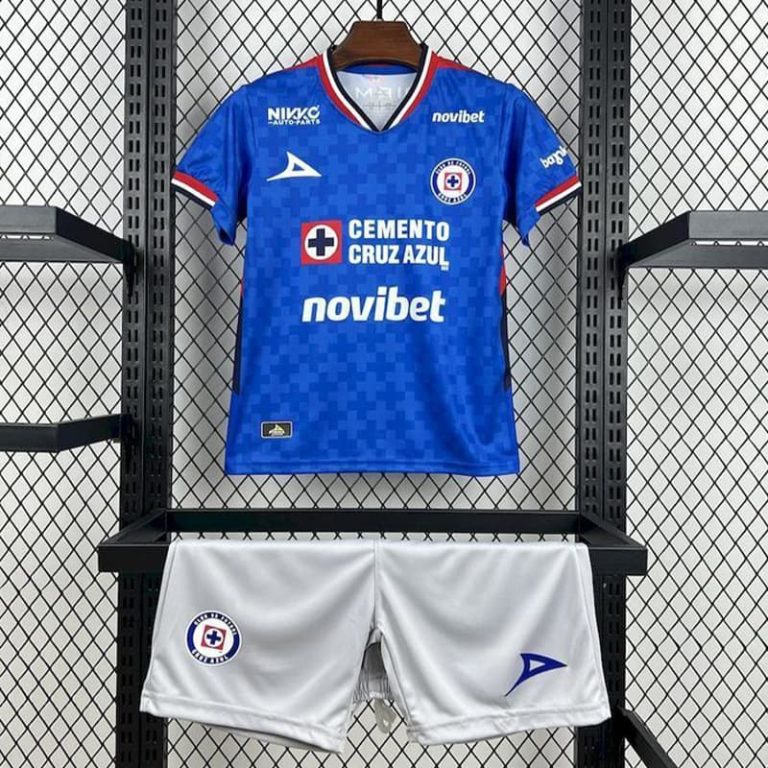 Mexico-Liga MX Cruz Azul Home Kid kit Summer Sportswear GS184-1