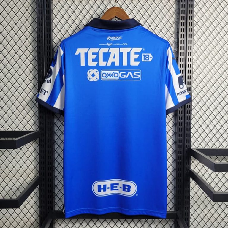Mexico-Liga MX Monterey home Blue and White Stripes jersey Summer Sportswear GS190-2