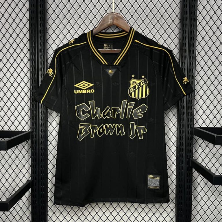 Mexico-Liga MX Santos Charlie Brown black gold special edition Jersey Summer Sportswear GS198-1