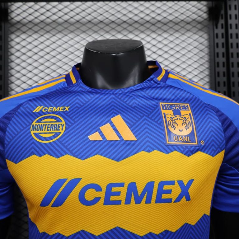 Mexico-Liga MX Tigre away blue player version jersey Summer Sportswear GS230-3